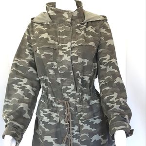 UNIVERSAL THREAD 100% Cotton Camo Utility Field Anorak Jacket Sz. L
